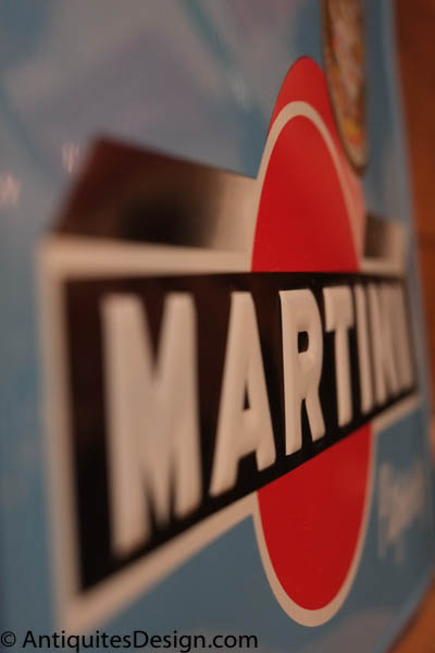 plaque emaille publicitaire vintage martini